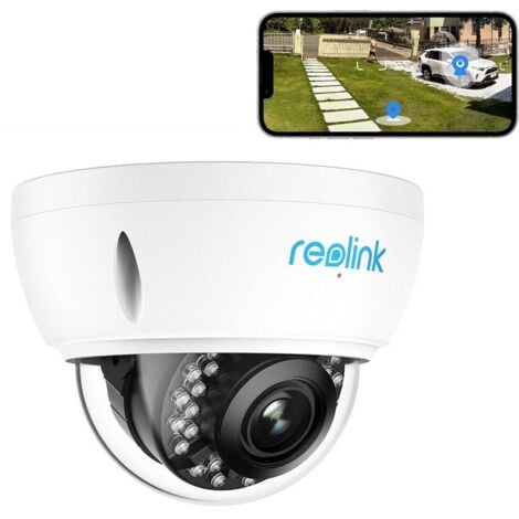 Reolink 8MP Caméra Surveillance PoE Dome, Zoom 5X, Anti-vandalisme IK10,  Détection Personne/Véhicule, Alerte de