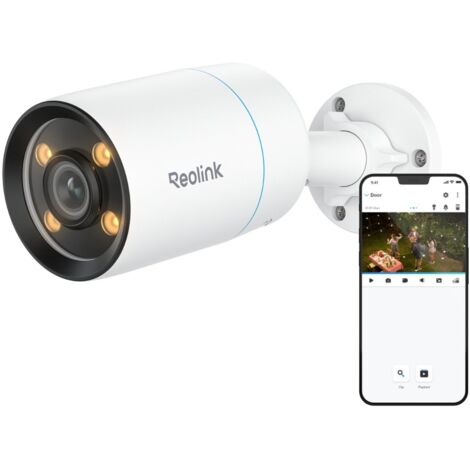 Reolink – Caméra de surveillance 4K ColorX PoE – Vision nocturne couleur – Détection intelligente personnes/véhicules/animaux – Installation facile