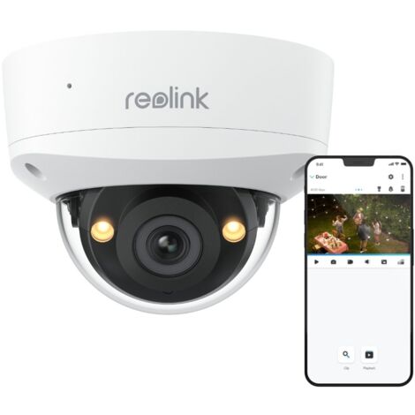 Reolink – Caméra de surveillance extérieure 5MP – Vision nocturne couleur – Détection intelligente personnes/véhicules/animaux – Résistance IK10 et étanchéité IP67