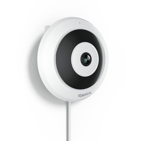 Reolink 3K 6MP Caméra de Surveillance PoE intérieur, Caméra fisheye, Panorama 360°, Détection Intelligente, Audio Bidirectionnel, Installation au Plafond/Mur/Bureau, Plusieurs Affichage,Blanc (1/5)