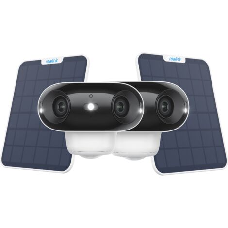 Reolink Argus 4 Pro Caméra de surveillance avec Solaire Vue 180° sans Angle Mort Vision 4K en Couleur Même la Nuit