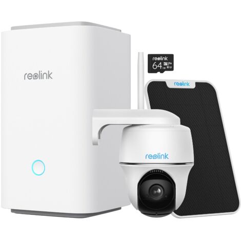 Reolink – Caméra de surveillance sans fil 5MP avec vision nocturne couleur – Alimentation solaire – Jusqu'à 8 caméras – Home Hub avec Argus PT (1/5)