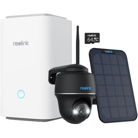 Reolink Home Hub avec Argus PT Ultra+Panneau Solair Noir Système de sécurité 4K PT sans fil avec caméras Wi-Fi autonomes (1/5)