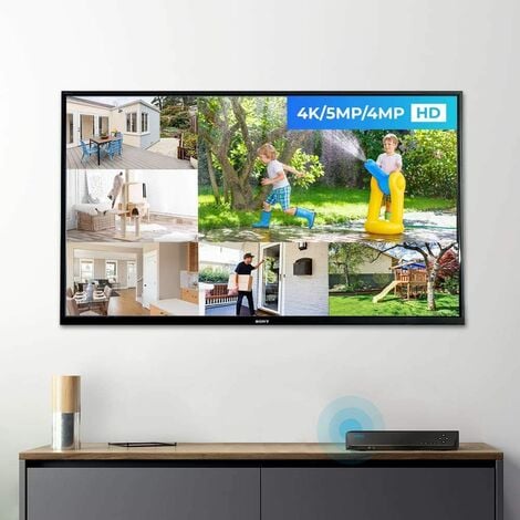 Enregistreur De Système De Surveillance Poe Nvr 16Ch 4K, Surveillance