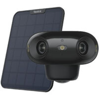 Reolink – Caméra de surveillance Wi-Fi 6 4K 180° – Vision nocturne ColorX F1.0 – Détection AI – Panneau solaire – Autonomie prolongée
