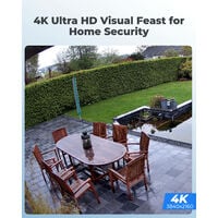 Reolink 4K Caméra de Surveillance Extérieure, Kit Vidéo Surveillance avec 8CH 2To NVR et Caméra IP PoE 4X 8MP, Détection de Personne et Véhicule, RLK8-810B4-A