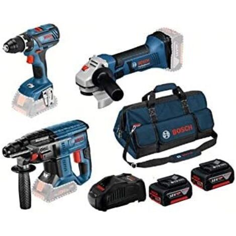 Bosch 18V-Set Bohrschrauber GSR 18V-28+GBH 18 V-21(DK)