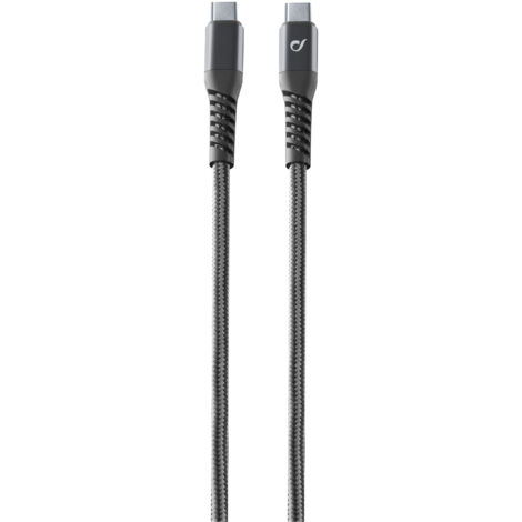 Cellularline Tetraforce Data Cable Strong 1.2m USB Typ-C/ Typ-C Black (1/4)