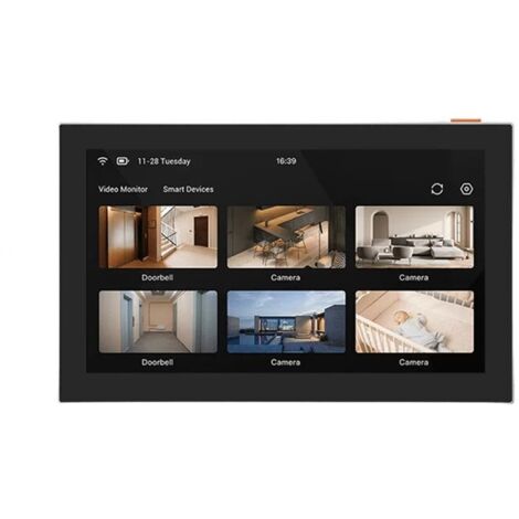 EZVIZ CS-SD7 EZVIZ Smart Screen für den Innenbereich, kabelloser 7-Zoll-Farb-Touchscreen mit 4600-mAh-Akku, 2-Wege-Audio und Live-Ansicht