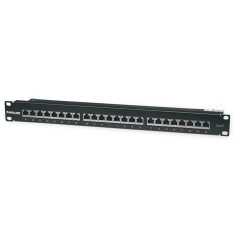 Intellinet Network Solutions Patchpanel 24-Port Cat6 FTP 1HE schwarz (720038) (1/5)