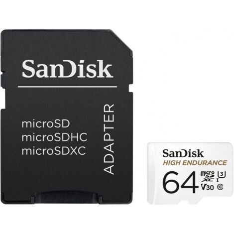 Sandisk High Endurance 64GB microSDXC Card with Adapter