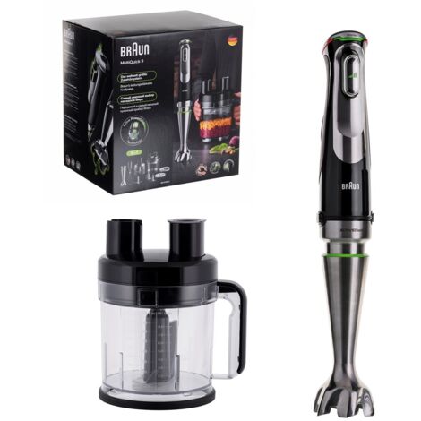 Braun MultiQuick 9 MQ 9195XLI Stabmixer Schwarz Edelstahl