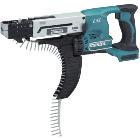 Makita – Akku-Magazinschrauber 18V für Trockenbau – 25-55mm Schraublängen – Brushless-Motor – DFR550Z (1/10)
