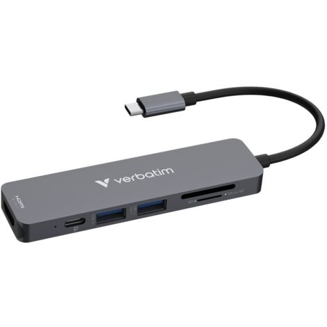 Verbatim USB-C Essentials Multi- Port Hub 6 Port/card read. 32156 (1/5)