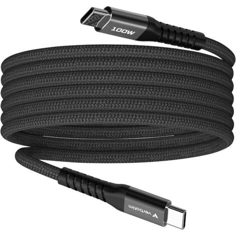 Verbatim Sync&Charge 100W 120cm USB-C/USB-C Magnetic schw. 31863 (1/5)