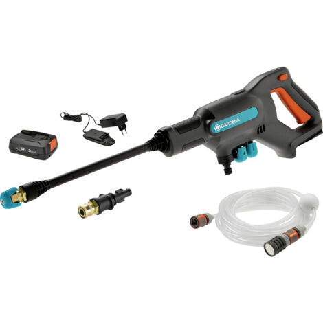 GARDENA 14800-20 Akku-Mitteldruckreiniger AquaClean 24/18V P4A Ready-To-Use Set (1/5)