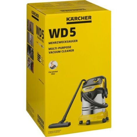 Kärcher WD 5 S V-25/5/22, Nass-/Trockensauger ,gelb/edelstahl (1/10)