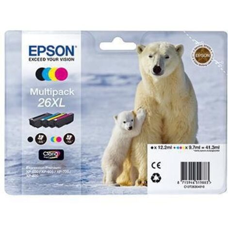 Epson 26XL Claria Premium Multipack, 4-farbig (1/3)