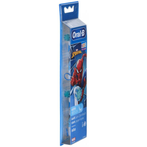 Oral-B Kids Spiderman Aufsteckbürsten für elektrische Zahnbürsten, extra weiche Borsten, für Kinder ab 3 Jahren, 3 Stück