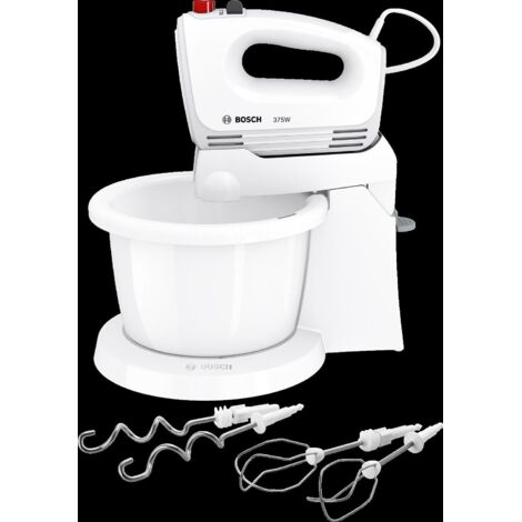 Bosch MFQ2600W Handrührer mit Ständer / Schüssel CleverMixx weiß