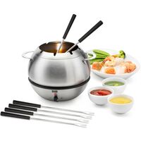 Stöckli HOT BOWL 0062.82 Fondue Edelstahl, mit 6 Gabeln,