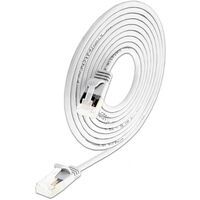 SLIM KAT6A 10 Gigabit Lightpatchkabel rund, U/FTP, Ø 3,8mm, weiss