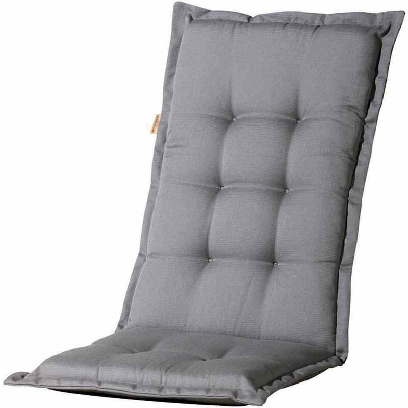 Panama grau, Auflage zu Sessel hoch 50% Baumwolle / 45% Polyester