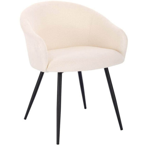 HOME DELUXE - Polsterstuhl CELESTE - 1 Stück, Farbe: Samt Weiß - weiche Polsterung, bis 120 kg belastbar I Küchenstuhl Speisestühle Esszimmerstühle Stuhl Polsterstuhl Esszimmerstuhl Esszimmerstühle (1/5)