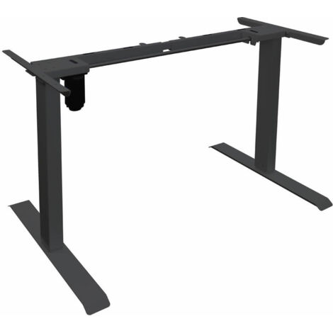 HOME DELUXE - Gestell für höhenverstellbaren Schreibtisch AXION Farbe: Schwarz Schreibtischgestell Höhenverstellbar Elektrisch Schreibtisch