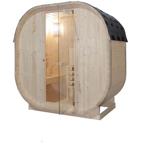 HOME DELUXE - Outdoor Sauna CUBE  Größe: M  Sauna Outdoor-Sauna Holzsauna Im