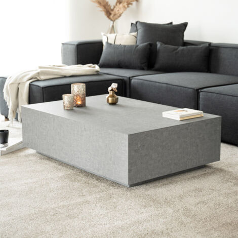 HOME DELUXE - Couchtisch Marmor AMIRI XXL Farbe: Grau, Größe: 120 x 35 x 80 cm Couchtisch Marmor Marmor Tisch
