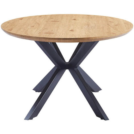 HOME DELUXE - Esstisch Oval AVENTIS inkl. Sternfuß - 200 x 120 cm  Farbe: Light Oak  Tisch Esszimmertische Runder Esstisch