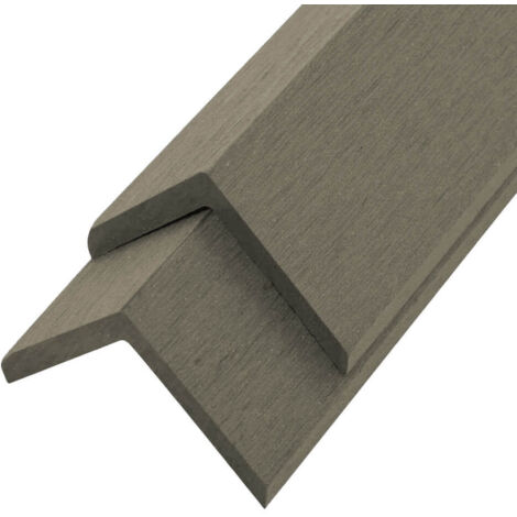 HOME DELUXE - WPC Abschlussleiste FINEA - 110 x 4,5 x 4,5 cm I Abschlussprofil Abdeckleiste Abschlussschiene - Variantenauswahl WPC-Abschlussleiste Abschlussleiste WPC WPC-Terrassendielen