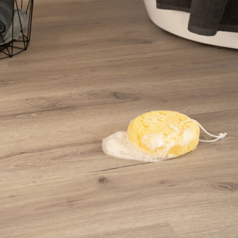HOME DELUXE Klick-Vinylboden mit Trittschall ROMIA Eiche Creme - 2 m² klick vinyl mit trittschalldämmung, vinylboden mit trittschalldämmung, klick vinylboden mit dämmung