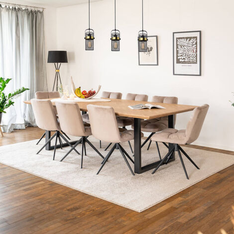 Esstisch Mit 8 Stuhlen Set
