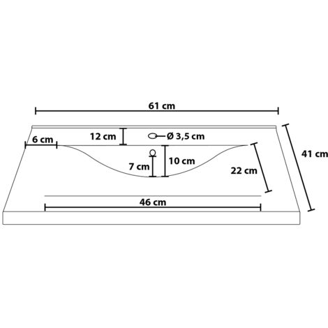 HOME DELUXE - Badmöbel Komplettset WANGEROOGE  Made in Germany  Farbe: Weiß, Größe: S  Badezimmermöbel Waschtisch Badmöbelset Badezimmer
