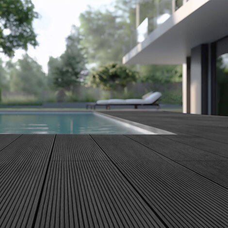 HOME DELUXE WPC Terrassendielen Komplettset (inkl. Unterkonstruktion
