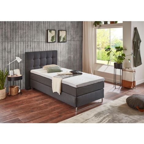HOME DELUXE - Topper NAPPER - 90 x 200 cm  Matratzenauflage Schaum Boxspringbett Antirutsch