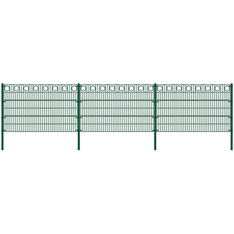 Doppelstabmattenzaun MORATA Kreis Höhe: 120 cm / Länge: 10 m ohne Eckpfosten I Gartenzaun, Mattenzaun Gartenzaun Mattenzaun (1/5)