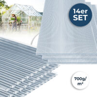 HOME DELUXE - Hohlkammerstegplatten VARUS - UV-Geschützt - 15-teiliges Set I Hohlkammerplatten, Gewächshaus, Doppelstegplatte Polycarbonat Stegplatten Hohlkammerplatten Doppelstegplatten
