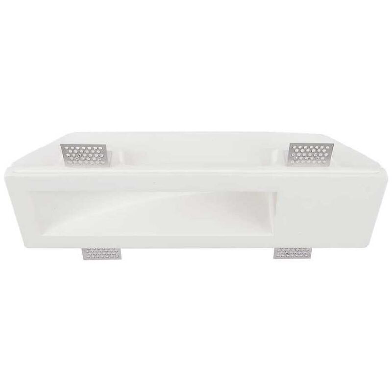 Portafaretto orientabile GU10 / MR16 da incasso 91x91mm Bianco Quadrato  Aigostar 