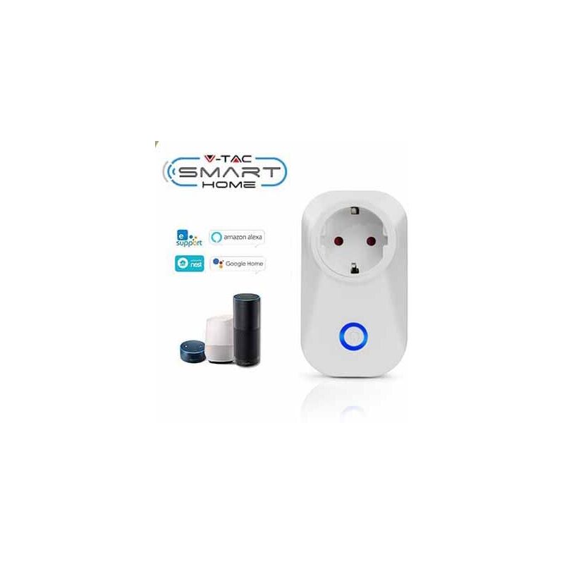 V-TAC Smart Home VT-5001 presa di corrente Wi-Fi Spina EU gestione remota  da smartphone - sku 8415