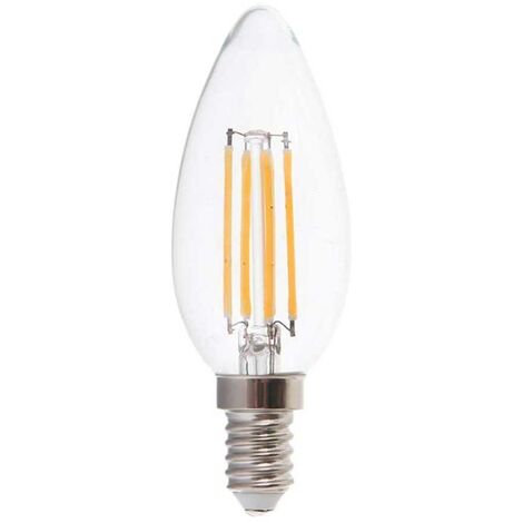 V-TAC Lampadina LED E14 5.5W 110LM/W Candela Filamento Bianco Naturale Dimmerabile