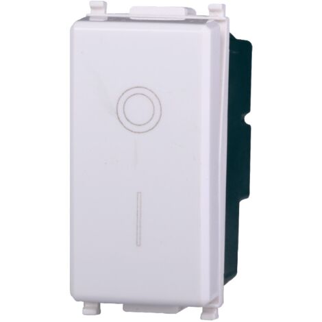 Interruttore bipolare 2P 16A compatibile Vimar Plana colore bianco Ettroit EV0402