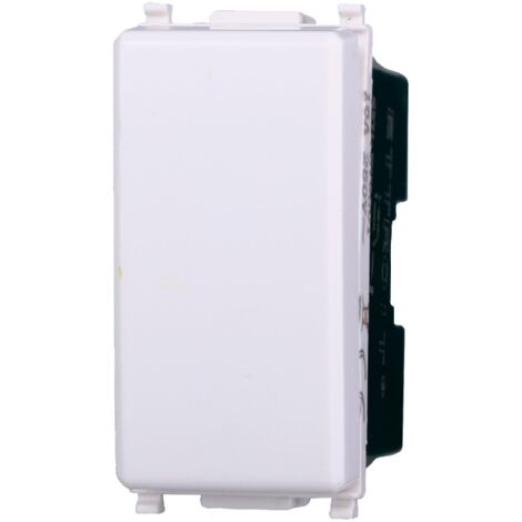 Interruttore unipolare 1P 16A compatibile Vimar Plana colore bianco Ettroit EV0401
