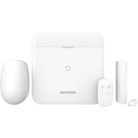 Kit antifurto Hikvision DS-PWA96-KIT-WE – 96 zone – Wireless Tri-X 868 MHz – Telecomando e contatto magnetico – Batteria tampone 4520 mAh (1/10)