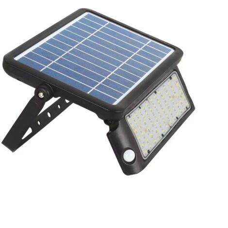 V-Tac VT-787-10 Lampada da Muro LED 10W con Pannello Solare e Sensore  Colore Nero - SKU 9869