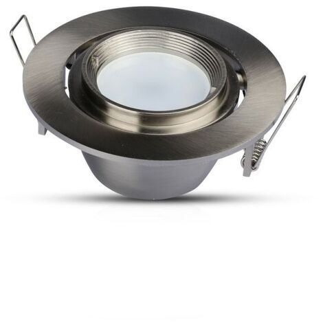 V-TAC Portafaretto LED da Incasso Rotondo GU10 e GU5.3 (MR16) Orientabile