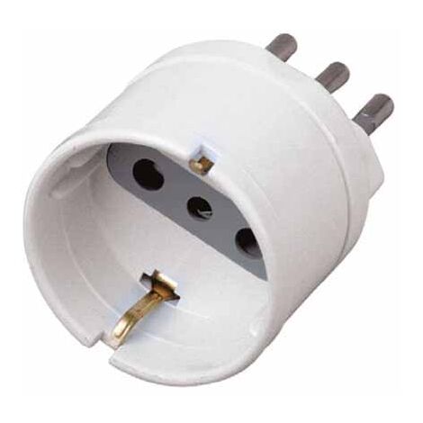 V-tac adattatore 10a spina schuko 2p+t 10a colore bianco 8719