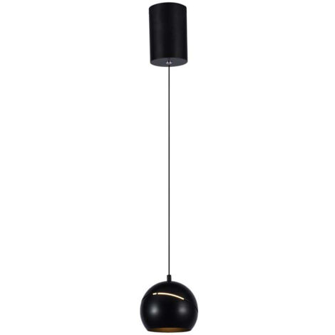 V-TAC Lampadario LED a Sospensione 8.5W Coppa Metallo Ø12162cm Bianco Caldo Nero
